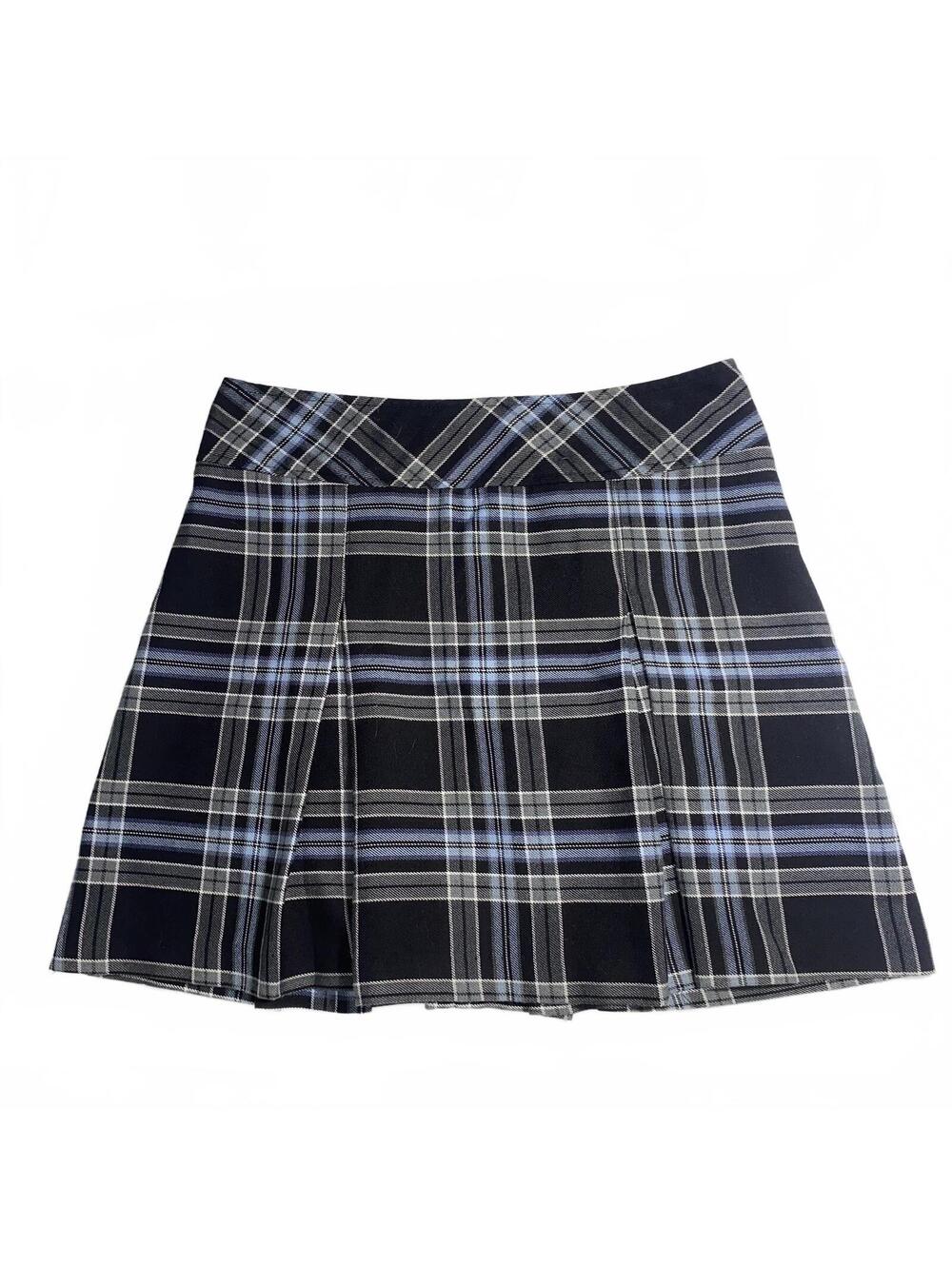 Plaid Pleated Mini Skirt Y2K Schoolgirl Preppy Tennis Core Size 7